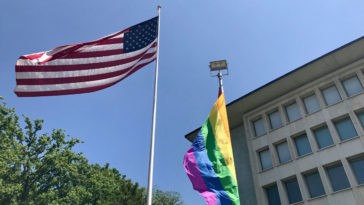 US-Botschaft Regenbogenfahne