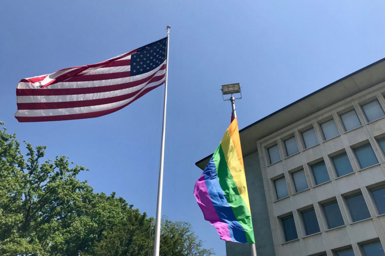 US-Botschaft Regenbogenfahne