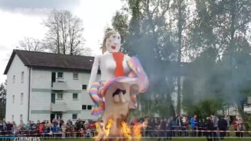 Diversity-Böögg (Bildschirmfoto ZüriNews/dorfblitz.ch)