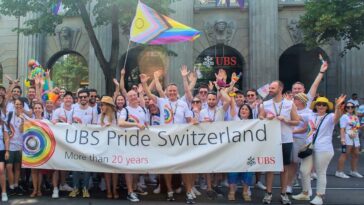 Junge SVP UBS an Zurich Pride