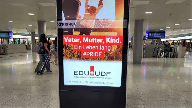 EDU Plakat-Kampagne Schweizer Politik Werte-Sommer