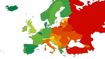 Rainbow Map, ILGA-Europa